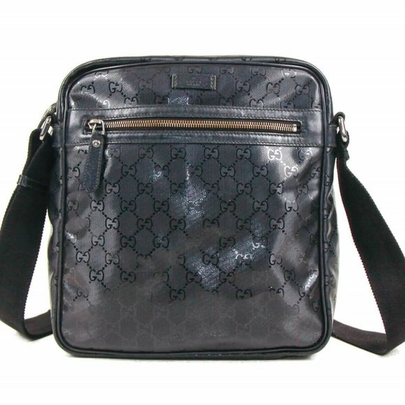 black canvas cross body bag